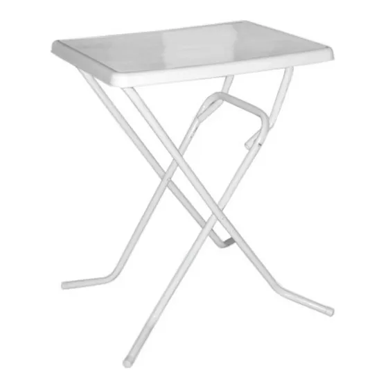 Mesa Plástica Plegable C/patas Metal. 41x55 Todo Colombraro