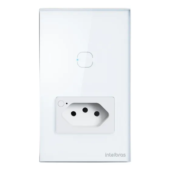 Tomada Inteligente Intelbras Ets 2001 C/1tecla Smart Branco