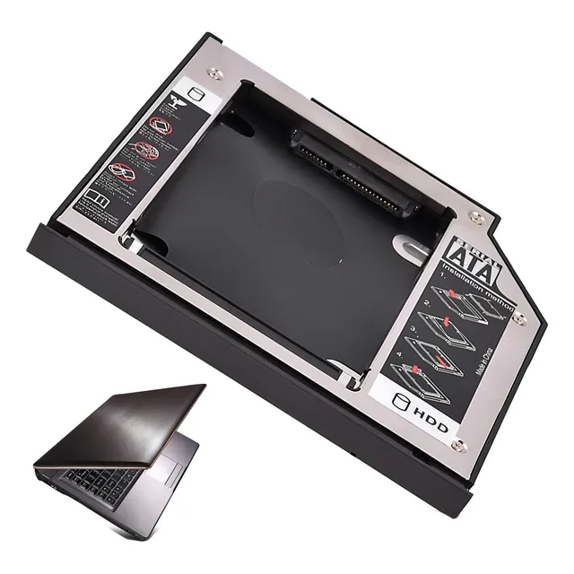 Adaptador Caddy Sata 2.5 Hdd Ssd Disco Duro Laptop 9.5mm