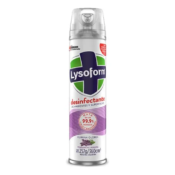 Lysoform Desinfectante De Ambiente Y Sup. Lavanda 360 Cc
