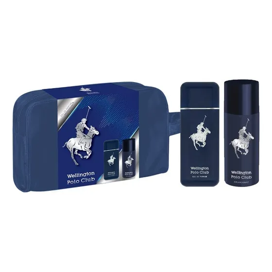 Wellington Pc Hombre Set Blue Neceser + Edp 90ml + Deo 150ml