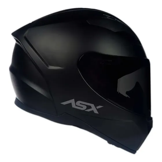 Capacete moto fechado ASX City Solid Preto Fosco Tamanho 60/L — foto 2