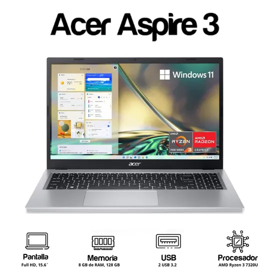 Laptop Acer Aspire 3 A315 8/128gb