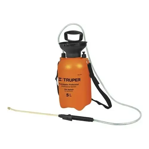 Aspersora Fumigador Manual Agrícola 5 Litros Truper FUT-5 Color Naranja | Cuotas sin interés