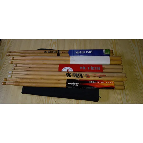 Baquetas De Madera Para Tocar Bateria Vic Firth