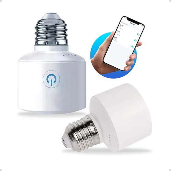 Soquete Inteligente Wifi Lampada Alexa Bocal E27 Smart Led