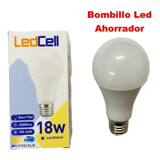Bombillo Led Tipo Bulbo 18w Alta Iluminación Mayor Duracion 
