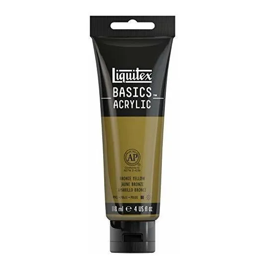 Pintura Acrílica Liquitex Basics, Tubo De 4 Oz, Amarillo Bro