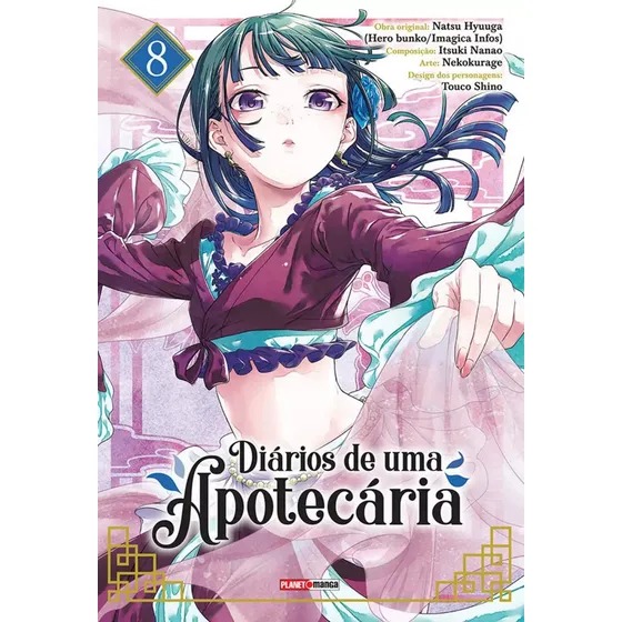 Livro Kusuriya No Hitorigoto Diários de uma Apotecária Vol 8 de Itsuki Nana Editorial Panini Capa Mole em Português