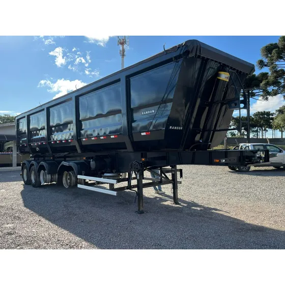 Carreta Sr Basculante 4 Eixo Randon 2023 Preta Basculante
