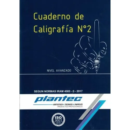 Cuaderno Plantec De Caligrafia Nº2 Nivel Avanzado