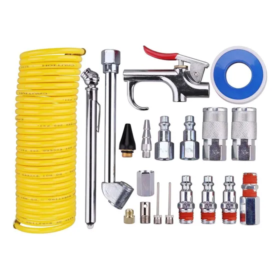 Kit Accesorios Aire Para Compresor Con Manguera 20 Piezas
