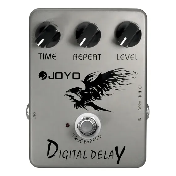Pedal Guitarra Joyo Jf 08 Digital Delay Prata