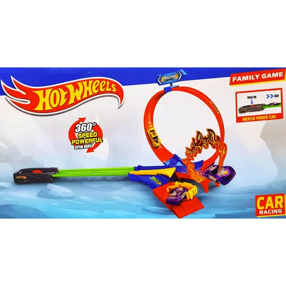 Hot Wheels Pista Con Lanzador Para Vehículos Juguete