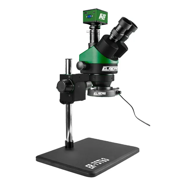 Microscopio Trinocular B3, Aro De Led Y Cámara El Repa