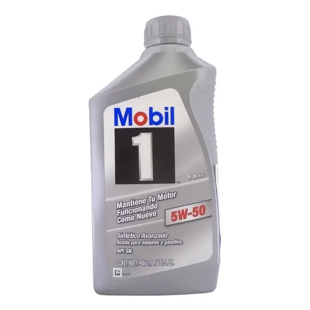 Aceite Motor Sintetico Sae 5w50 Api Sn 946ml Mobil