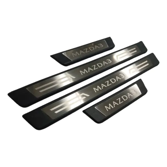 Pisapuertas Posapies Mazda 3 Protector Acero Y Plastico
