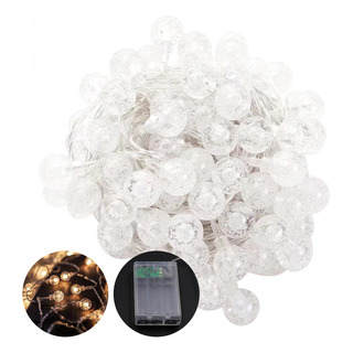 Lámpara De Cuerda Con Diseño De Globo De Burbujas, 50 Led, 5 Lámpara De Cuerda Con Diseño De Globo De Burbujas, 50 Led, 5