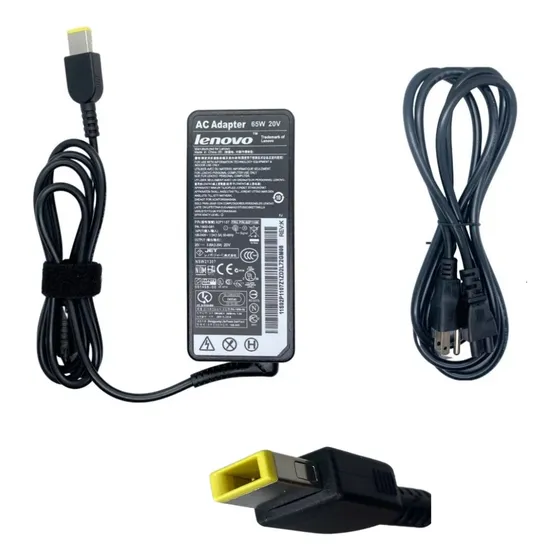 Cargador Para Laptop Lenovo 20v 3.25a Plug Rectangular Usb