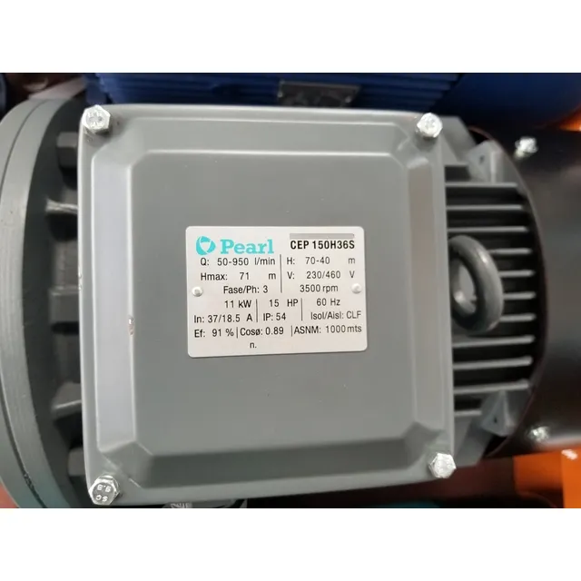 Bomba De Agua Centrifuga De 15hp Marca Pearl 220/440