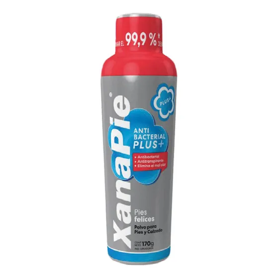 Talco Pédico Xanapie Plus+ Antibacterial 170 G