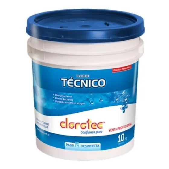 Cloro Granulado Técnico Clorotec 10 Kg Piscinas