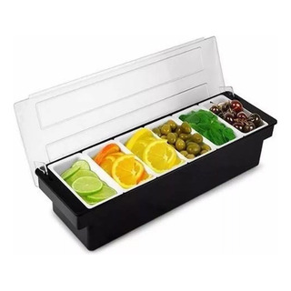 Condimentero Caja Para Condimentos Bar De 6 Insertos Condimentero Caja Para Condimentos Bar De 6 Insertos