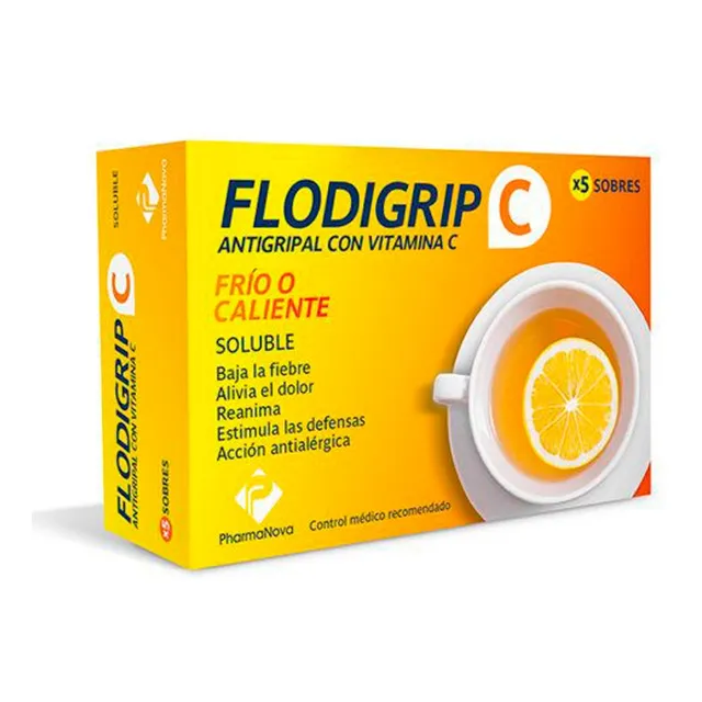 Flodigrip® C X 5 Sobres - Antigripal + Vitamina C
