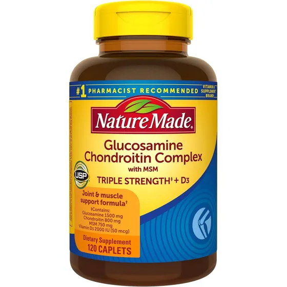 Glucosamina Y Condroitina Con Msm Nature Made 120 Cápsulas