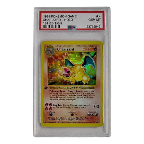 Charizard Holo Base Set 4/102 1999 Inglés - Proxy