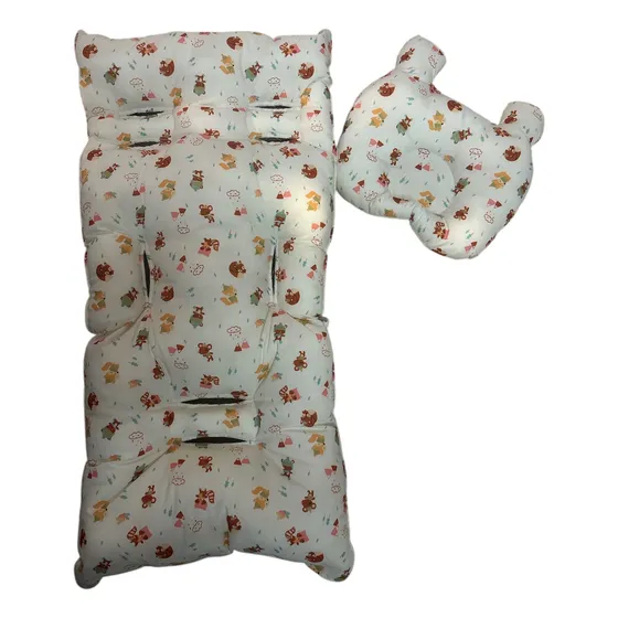 Colchón Universal Coche Bebé Más Almohada