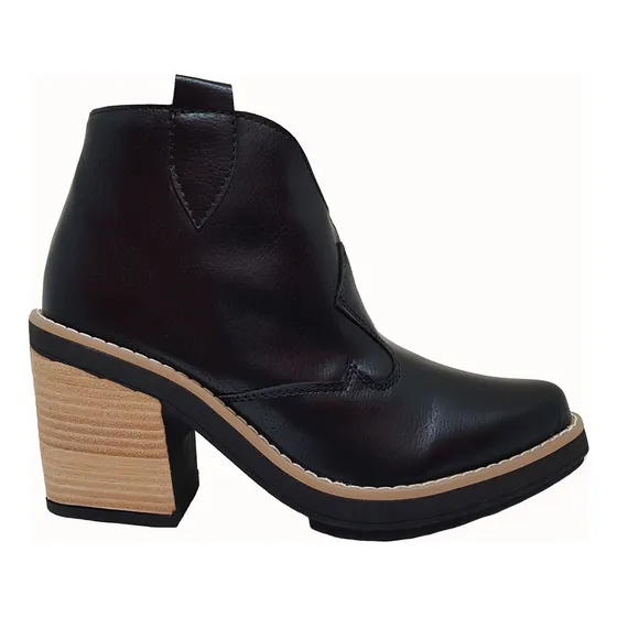 Botas Texanas Moda  Zapatos Eco Cierre Mujer Botita Charros 