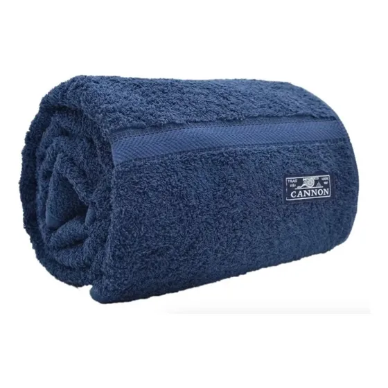 Toallón Cannon Absorbency Classic 150x090mts 520g De Algodón Color Azul Liso
