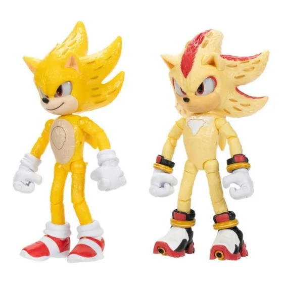 Pack De 2 Figuras Con Luz Sonic The Hedgehog Vs Super Shadow