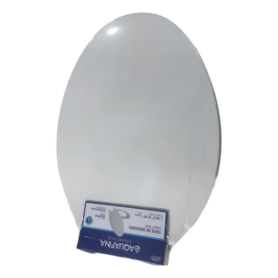 Tapa De Poceta Elongada Blanco 18.5  X 14  Aquafina