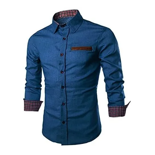 Coofandy Hombre Ligero Chambray Botón Delante De La Bb5xk