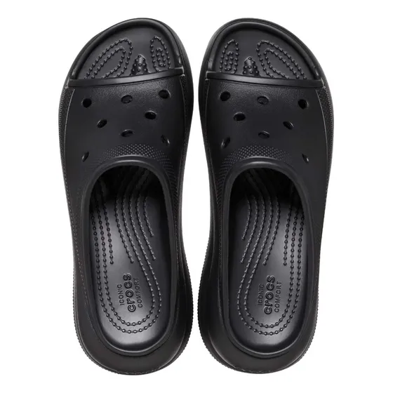Ojotas Classic Para Mujer Suela Goma Color Negro Crocs