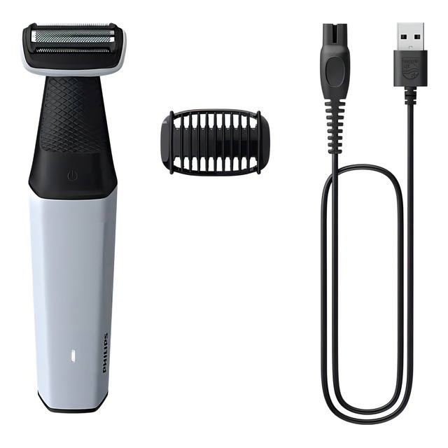 Barbeador Corporal Philips Bodygroom Bg3007/01 White Usb Shower Barbeador Corporal Philips Bodygroom Bg3007/01 White Usb Shower