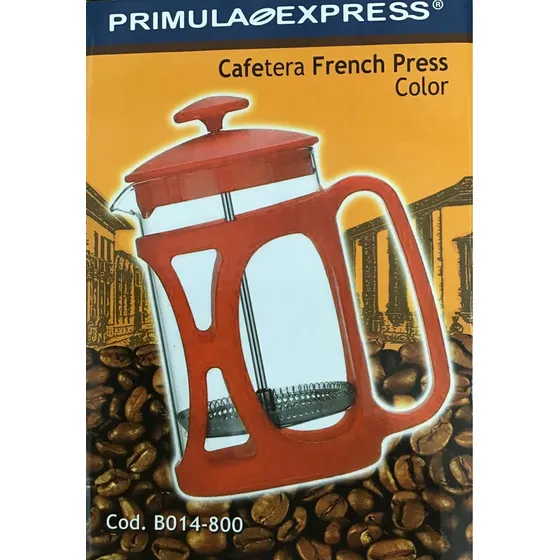 Cafetera French Press Francesa Piston 0.8 Lts Roja Primula