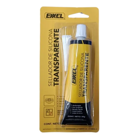 Silicon Traslúcido 85grs Antihongos Marca Exxel