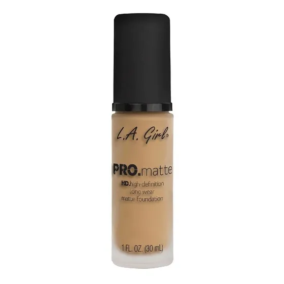 Base de maquillaje líquida L.A. Girl Pro Matte Foundation tono soft beige - 30mL 30g