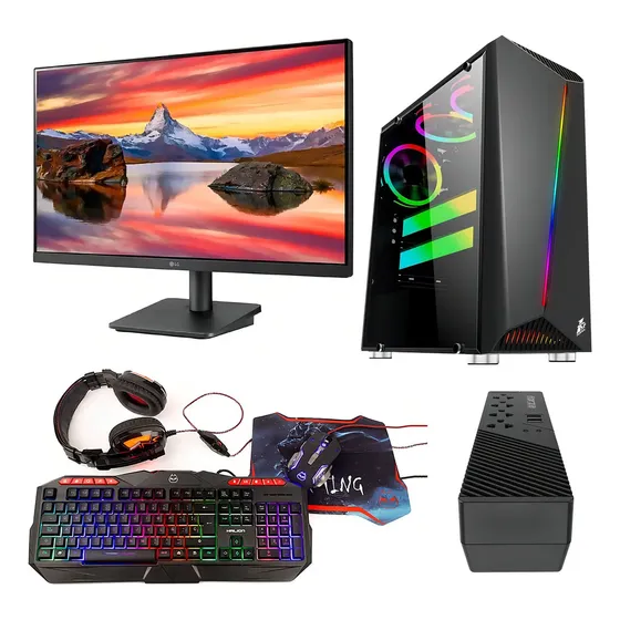 Pc Gamer Ryzen 5 5600g, 16gb Ram, Ssd 500gb, 24 PuLG | Cuotas sin interés