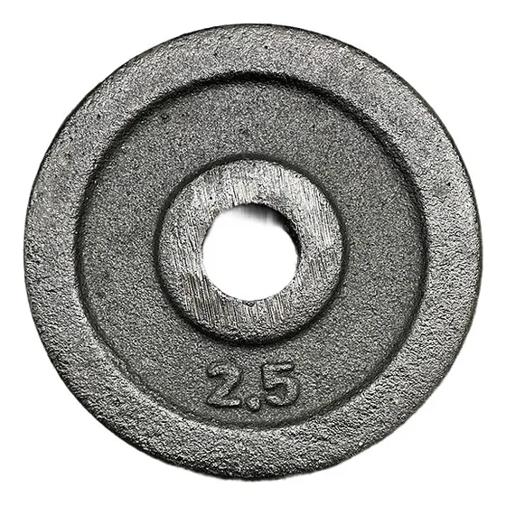 Disco Pesa Fundicion Fitness 2,5 Kg Mancuerna Barra Gym Casa