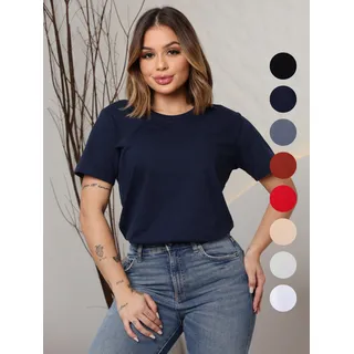 Blusa Feminina BĂĄsica Tshirt Camiseta 100% AlgodĂŁo Premium Blusa Feminina BĂĄsica Tshirt Camiseta 100% AlgodĂŁo Premium