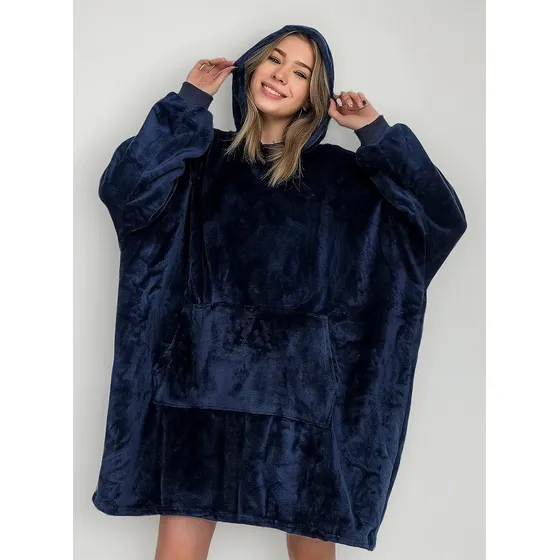 Polerones Felpa Con Capucha Manta Polar Bata Frazada 11501