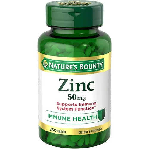 Quelato de zinc Nature's Bounty, 50 mg, 250 cápsulas
