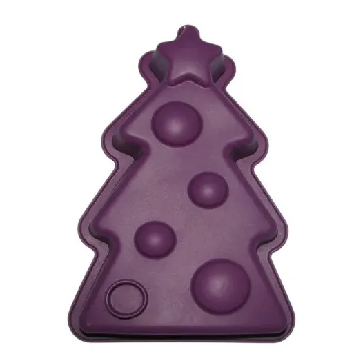 Molde Silicon Torta Gelatina Quesillo Arbol Navideño 28x17x6