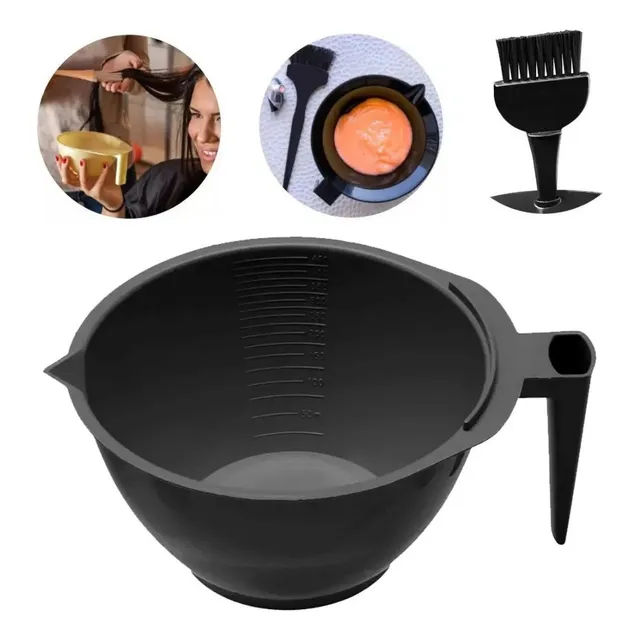 Kit Tintura Tigela Graduada Pente + Espátula De Brinde 