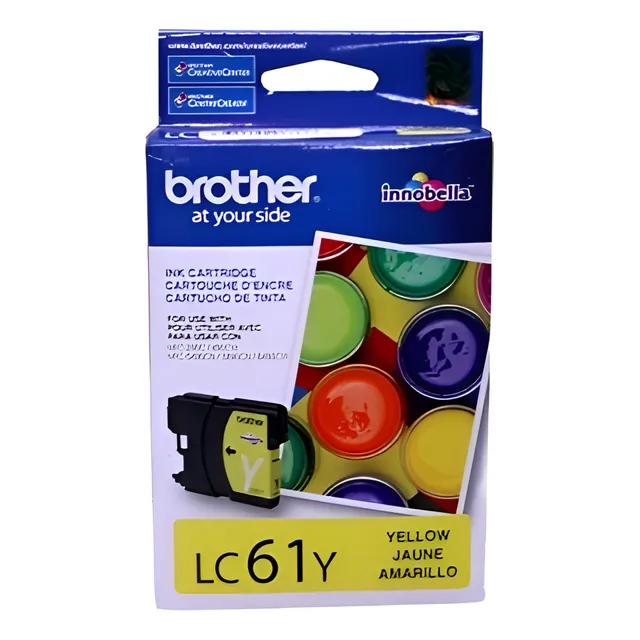 Tinta Brother Lc61y Color Amarillo 325 Hojas