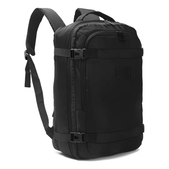 Mochila Urbana De Uso Diario Puerto Usb Incorporado Skora Color Negro Diseño De La Tela Liso